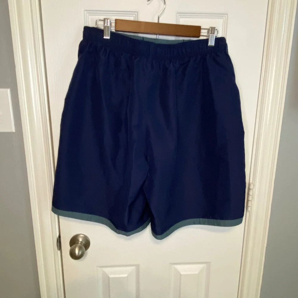 Nike Mens Navy Blue Grey Swim Trunks Board Shorts XL